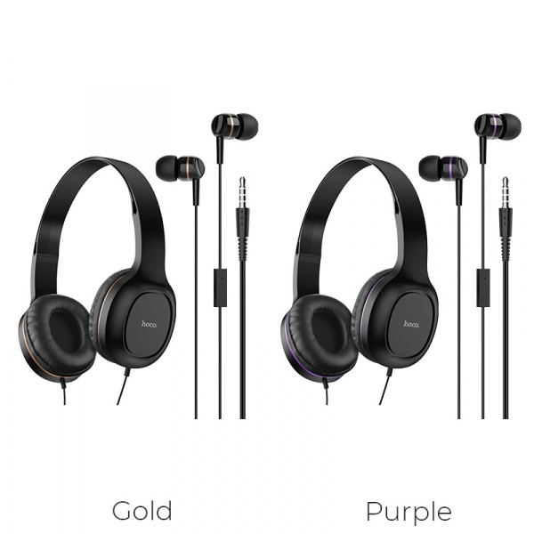 Беспроводные наушники HOCO W24 Bluetooth, золотой