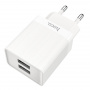 Сетевое зарядное устройство Hoco C51A, 2 USB, 3.4А, белый
