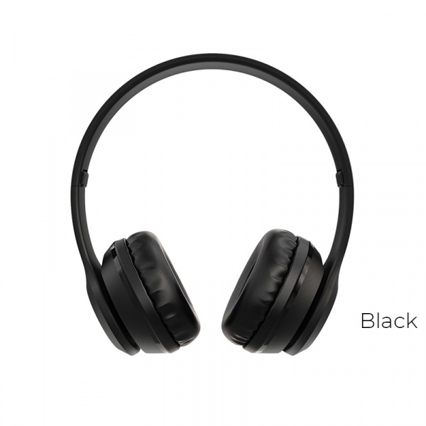 Беспроводные наушники BOROFONE BO4 Charming rhyme, Bluetooth + AUX, 200 мАч, Черный, 10мВт, TF