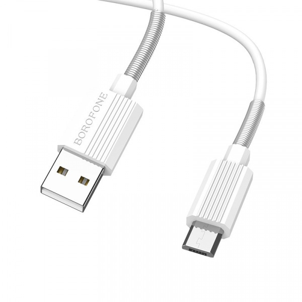Кабель Borofone BX11 uJet USB - micro USB, 1 м белый