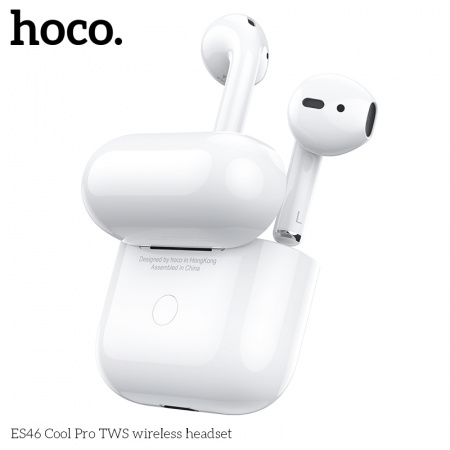 Беспроводные наушники HOCO ES46 Cool Pro, Bluetooth, 200 мАч, Белый