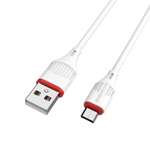 Кабель Borofone BX17 USB - micro USB, 1 м белый