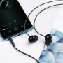Проводные наушники BOROFONE BM45 Sound, Jack 3.5mm, 1.2 м, Черный, контроллер с микрофоном