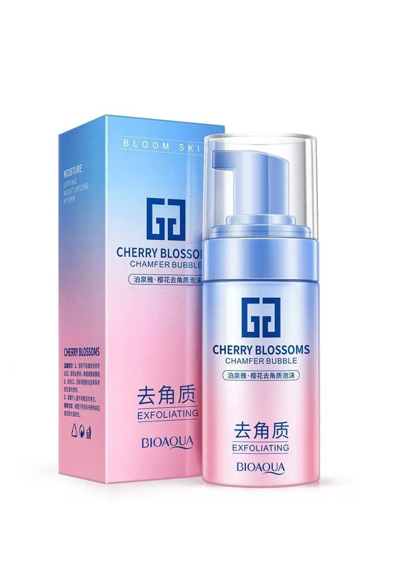 Гель-пенка для умывания Bioaqua Cherry Blossoms Chamfer Bubble