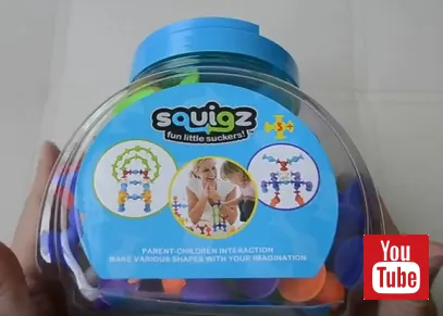 Новый видеообзор конструктора-присоски Squigz 36 деталей от OPTOLIDER Новый видеообзор конструктора-присоски Squigz 36 деталей от OPTOLIDER