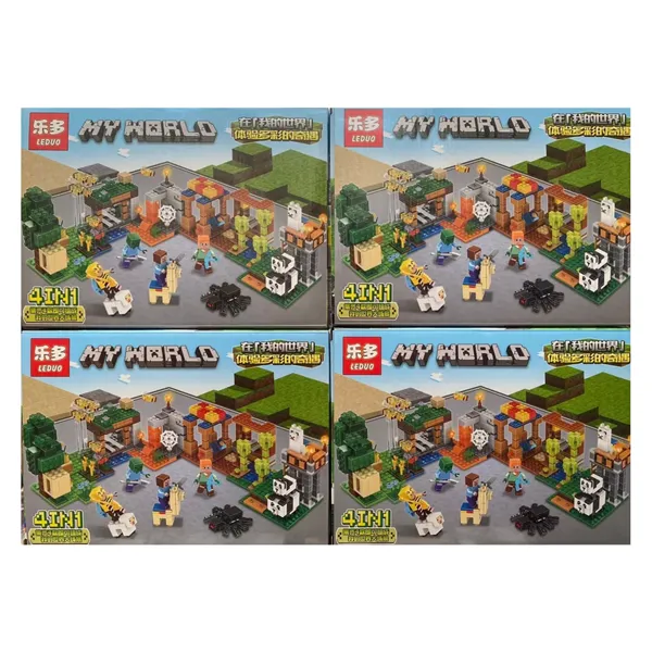 Конструктор My World 6033 4 шт в блоке 180 деталей 6+