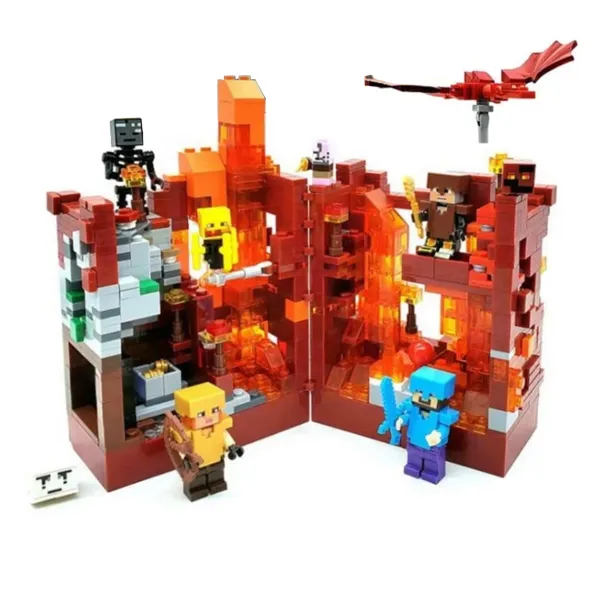 Конструктор LKT Minecraft 123-221 Сражение в красной крепости 798 деталей 10+