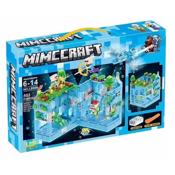 Конструктор Minecraft LB606 Голубая крепость 503 деталей