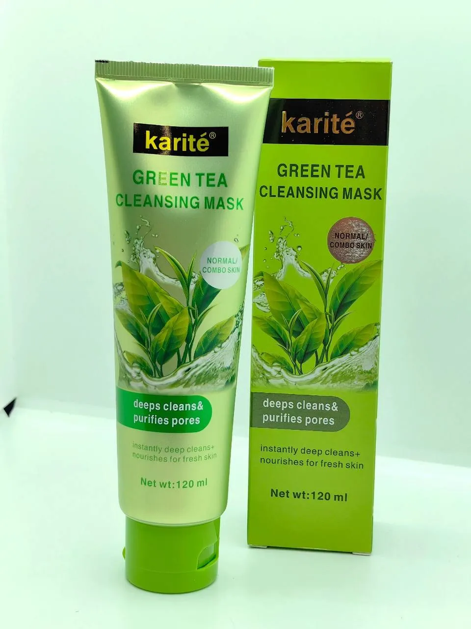 Очищающая маска для лица с зеленым чаем Karite Green Tea Cleansing Mask