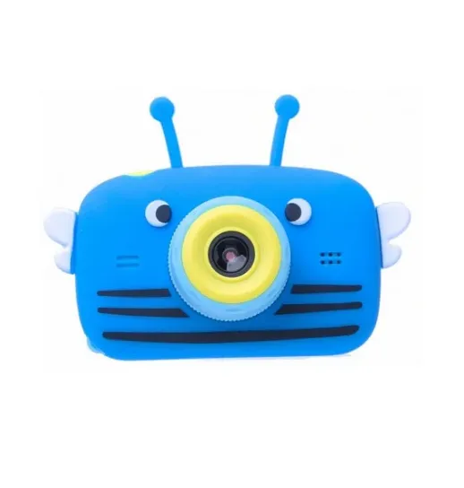 Детская цифровая камера Children's Fun Camera Пчёлка голубая