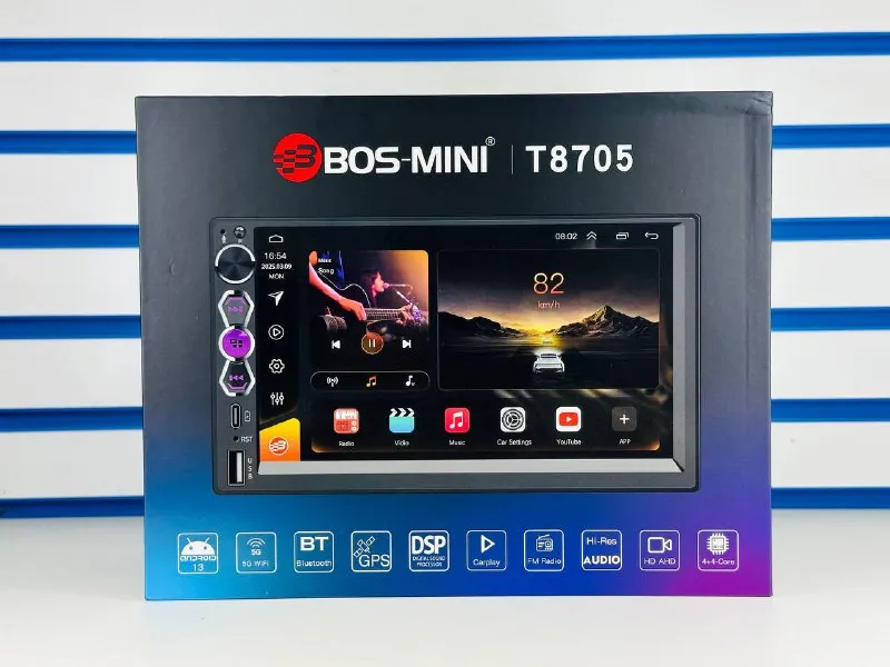 Автомагнитола BOS-MINI T8705 4+64GB